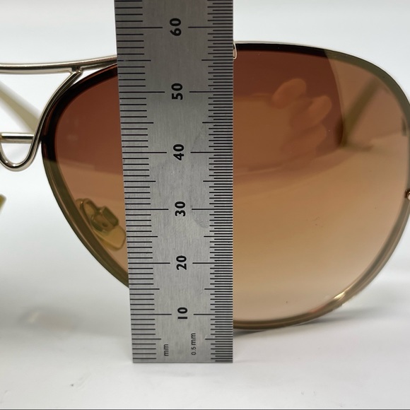 Bebe Sunglasses Aviator BB 7032  Womens Eyewear Fashion Oversized Gold Brown - Picture 10 of 14